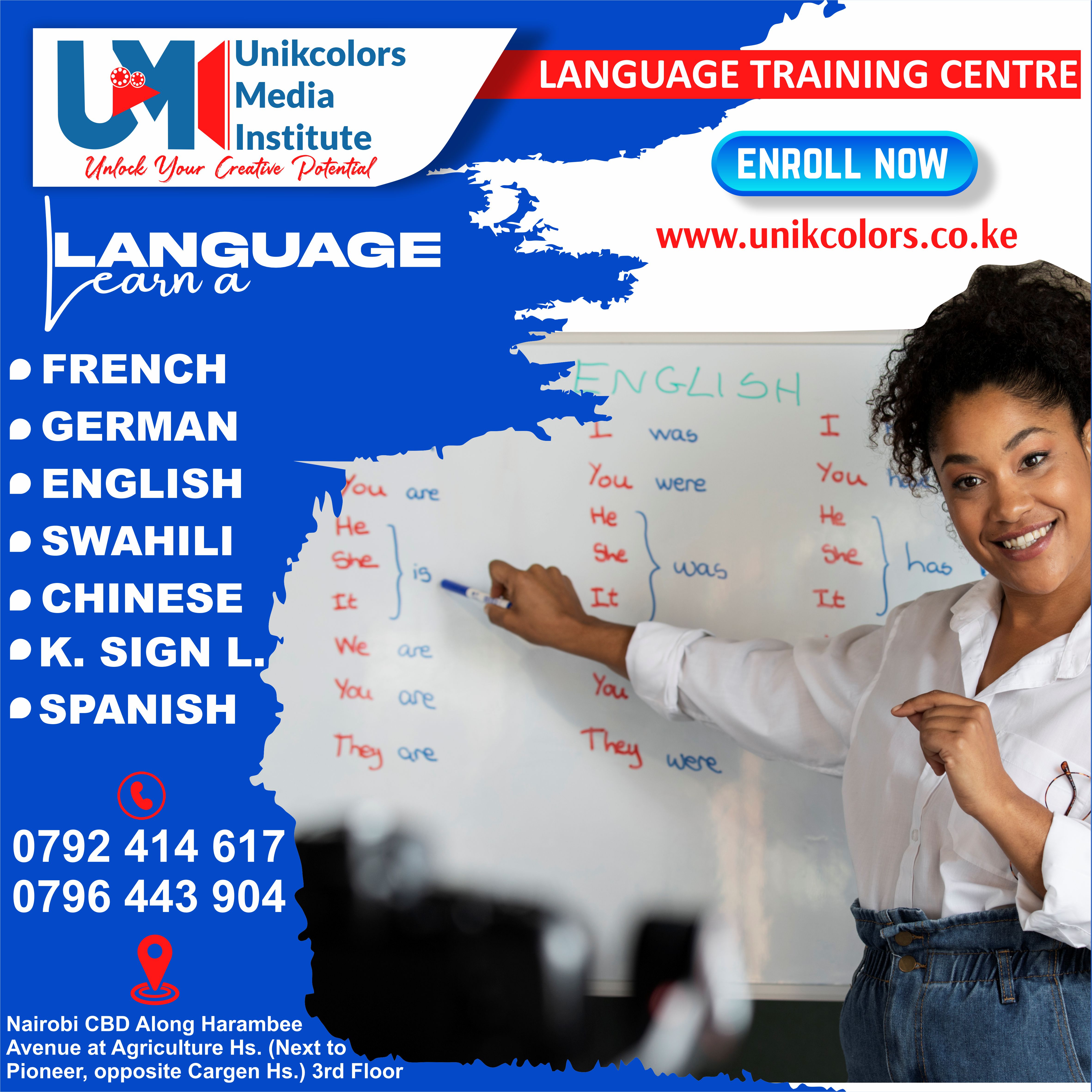 LANGUAGE TRAINING CENTRE - GERMAN | ENGLISH | FRENCH | CHINESE | SPANISH | SWAHILI | KENYA SIGN LANG