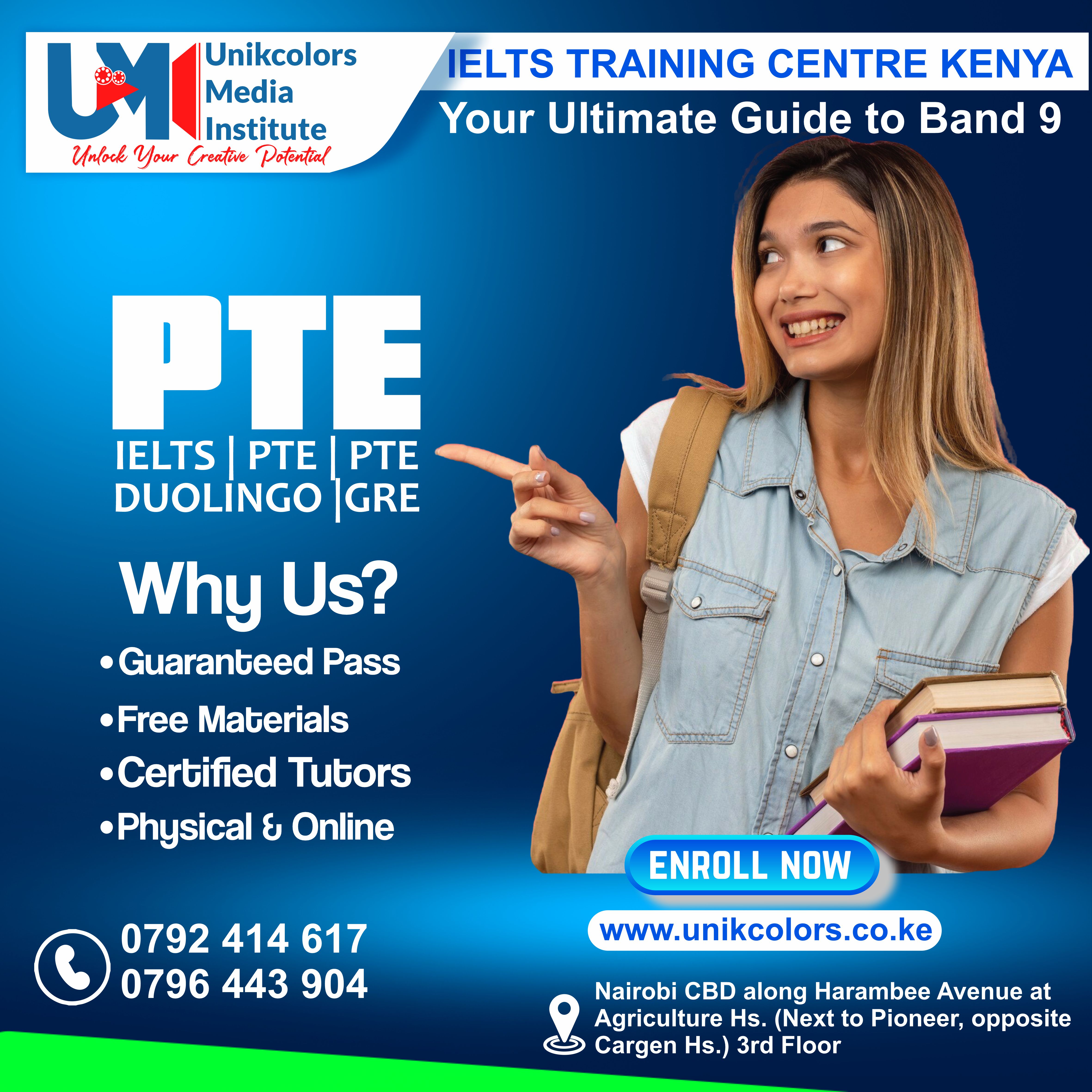 IELTS TRAINING CENTRE KENYA - IELTS PREPARATION | OET | TOEFL | PTE | GRE | DUOLINGO